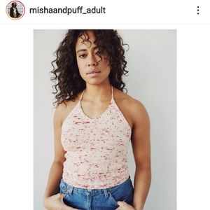 Misha and Puff Space Dye Halter Top Sea Salt